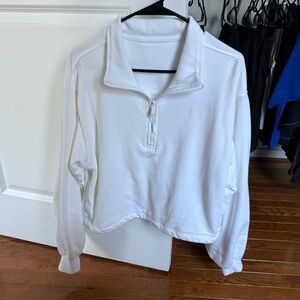 Lululemon white zip sweater